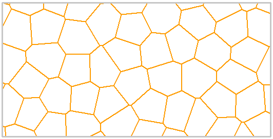 Voronoi joint network, medium regular polygons 