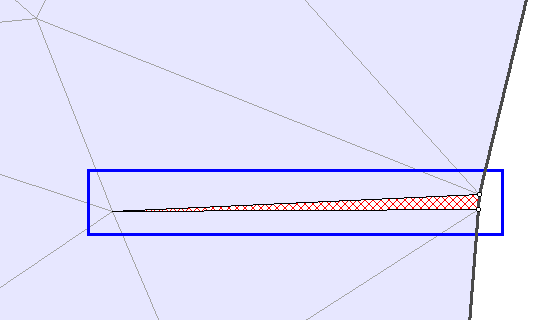 Poor quality silver element detected by mesh quality check 