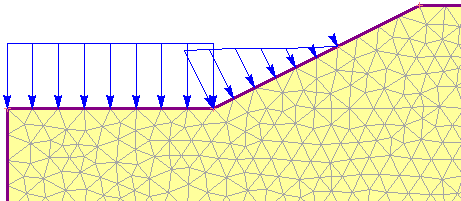 Weight of ponded water modeled as an equivalent distributed load 