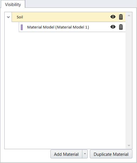 Dialog box when applying Material Model 1 