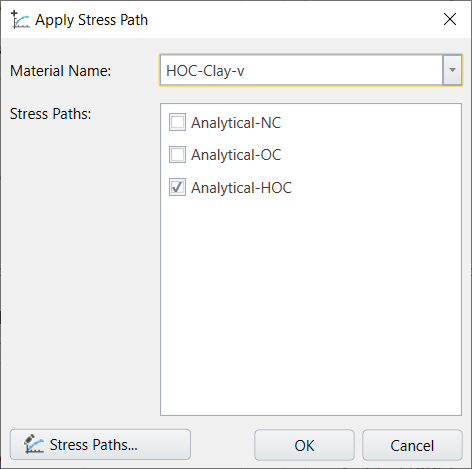Add Stress Path dialog box 