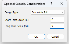 Optional Capacity Considerations - Scourable