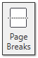 Page breaks button