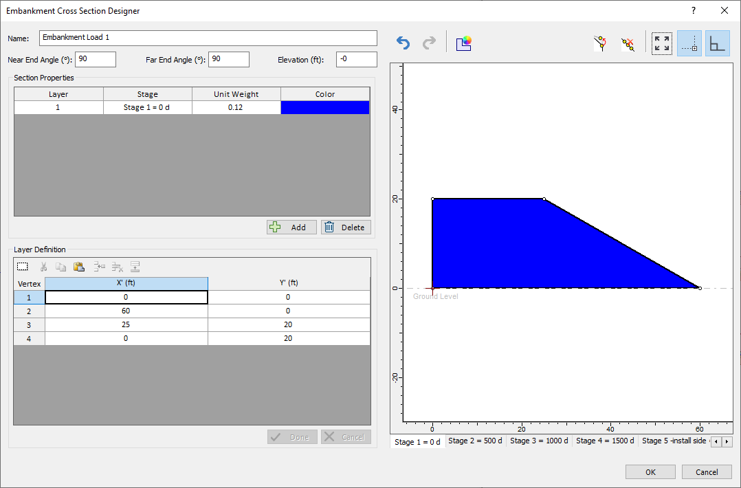 Embankment Cross Section Designer