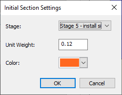 Initial Section Settings