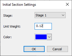 Initial Section Settings