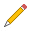 Pencil icon from the toolbar 