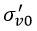 Vertical consolidation stress variable 