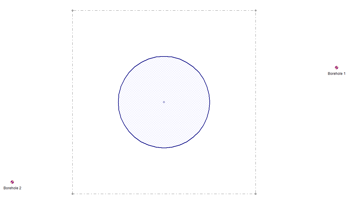 Illustration of auto grid not including boreholes