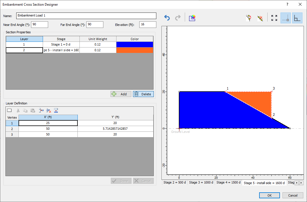 Embankment Cross Section Designer