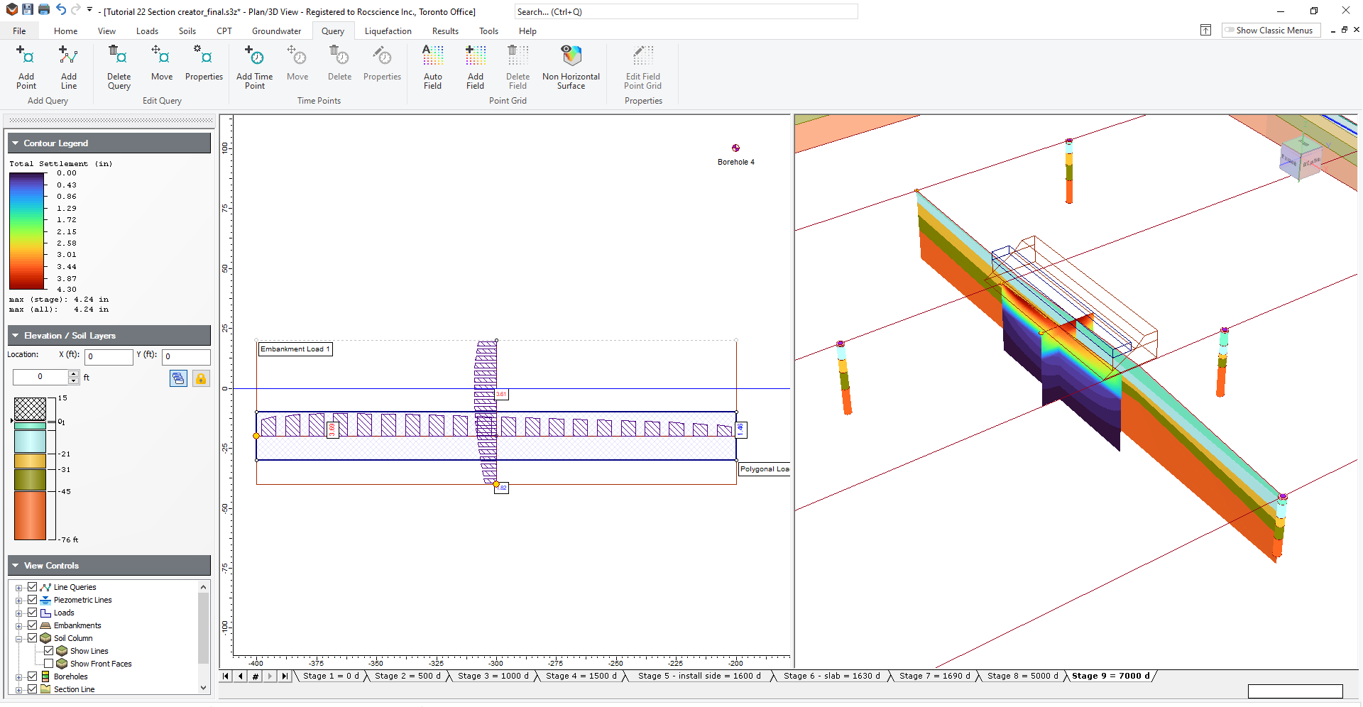 Query line result