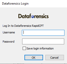 Dataforensics Login Page