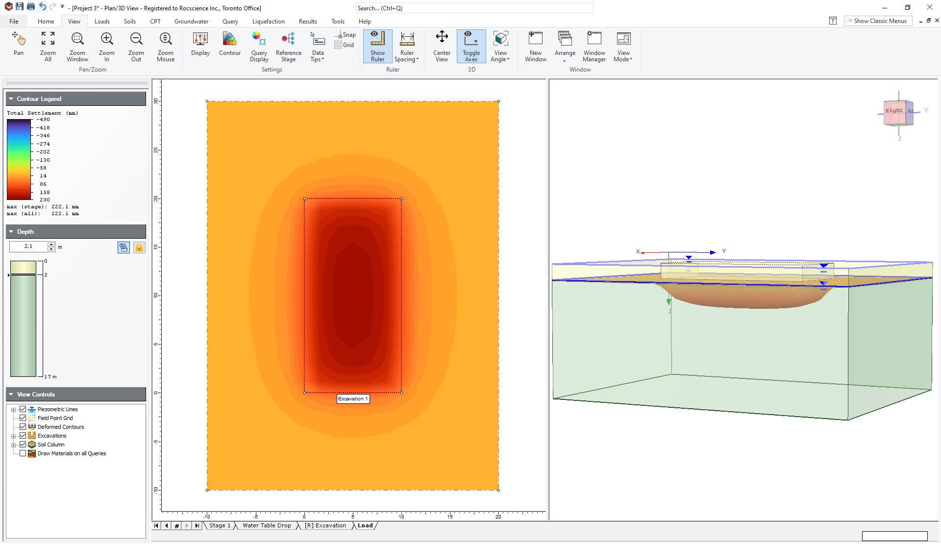 2D and 3D View of Stage 3 Model