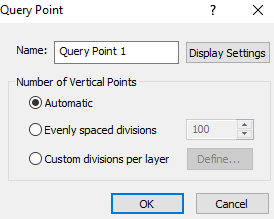 Query Point dialog