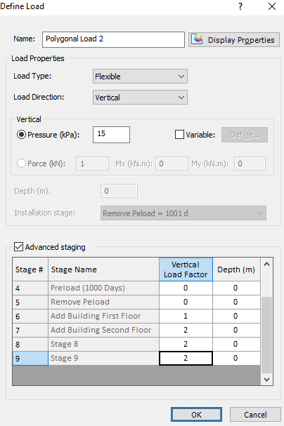 Define Load dialog