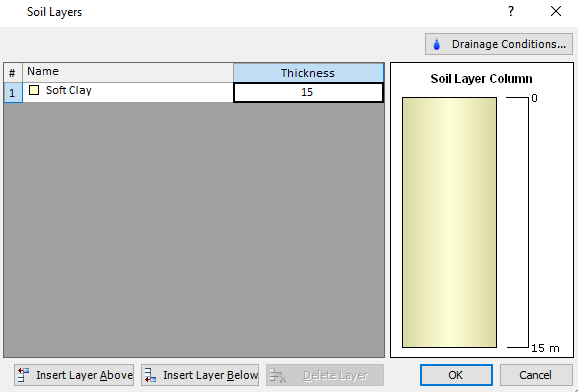 Soil Layers dialog