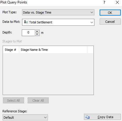 Plot Query Points dialog