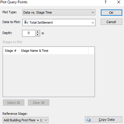 Plot Query Points dialog