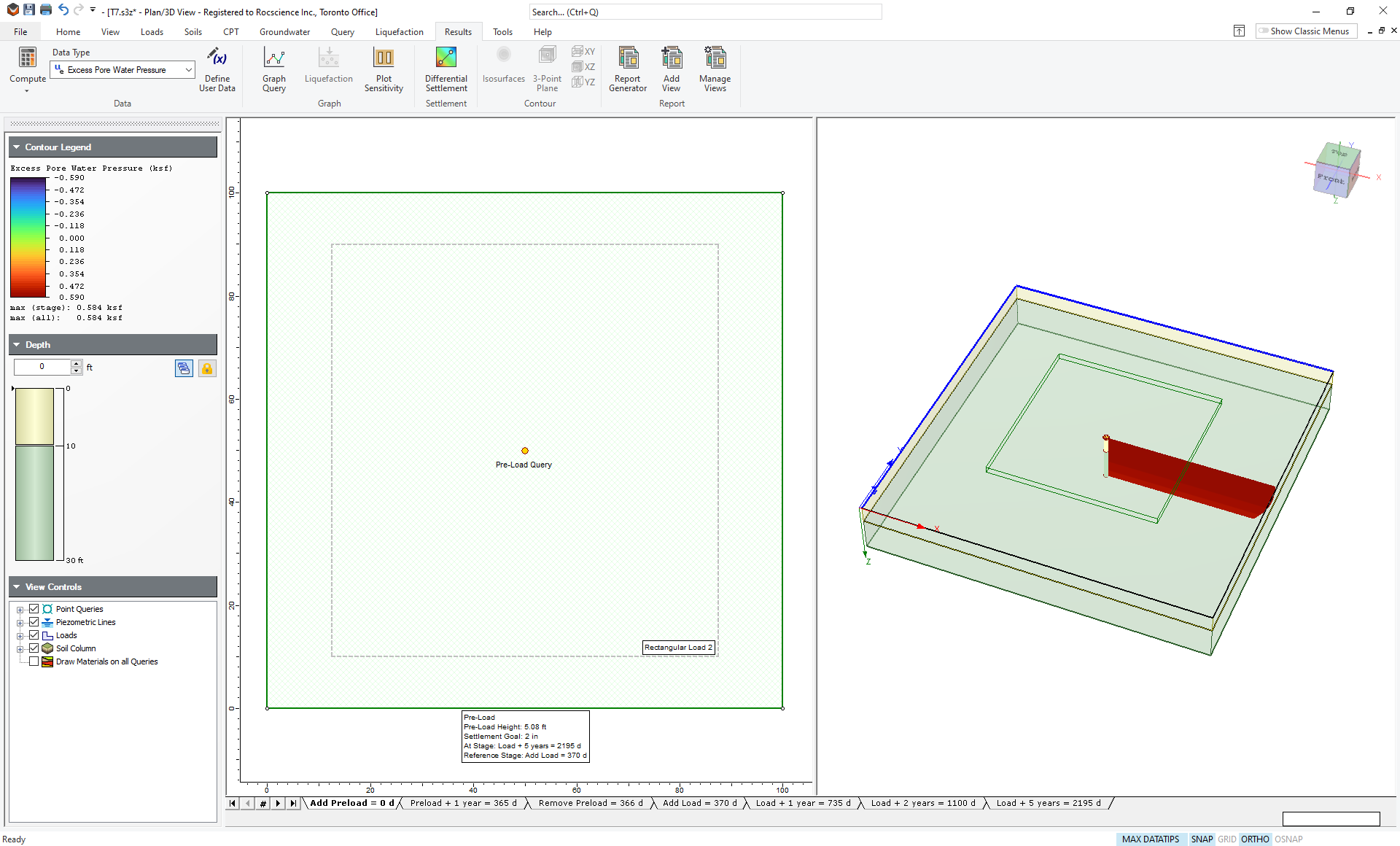 2D and 3D View of Model