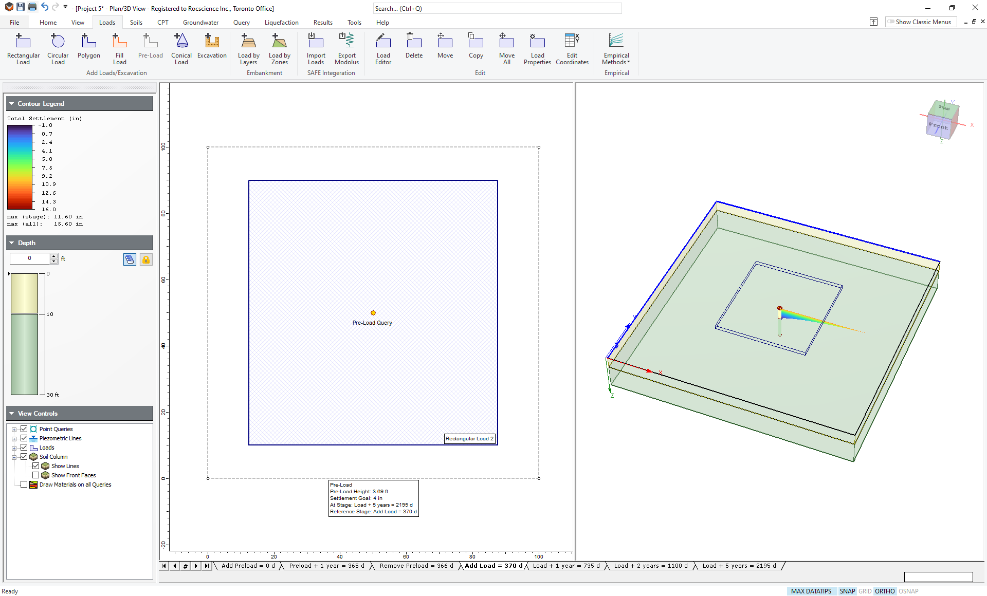 2D and 3D View of Model