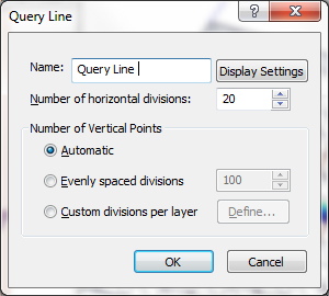 Query Line dialog