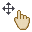 Hand and Arrow Icon