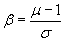 Reliability Index Equation (Normal Distribution)