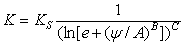 Fredlund-Xing Permeability Equation