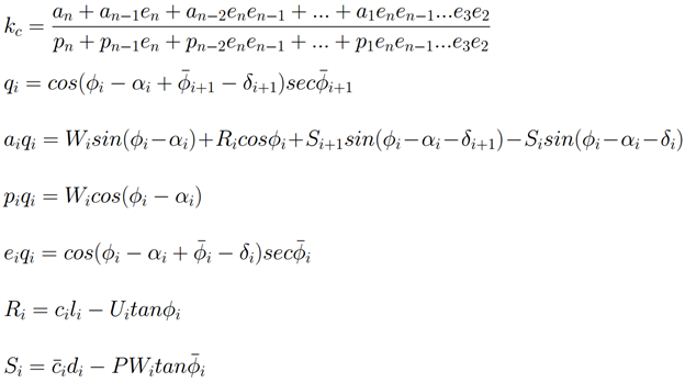 Limit Equilibrium Analysis Method