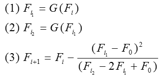 Steffensen's Method Equation