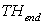 Total Head at the End Vertex Symbol