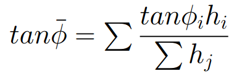 Friction Angle Weighted Average Equation