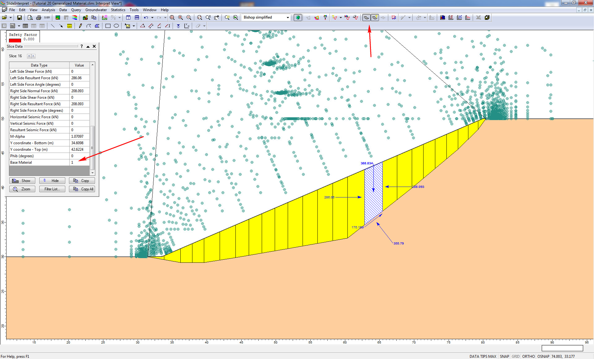 View of Slice Data