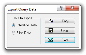 Export Query Data Dialog
