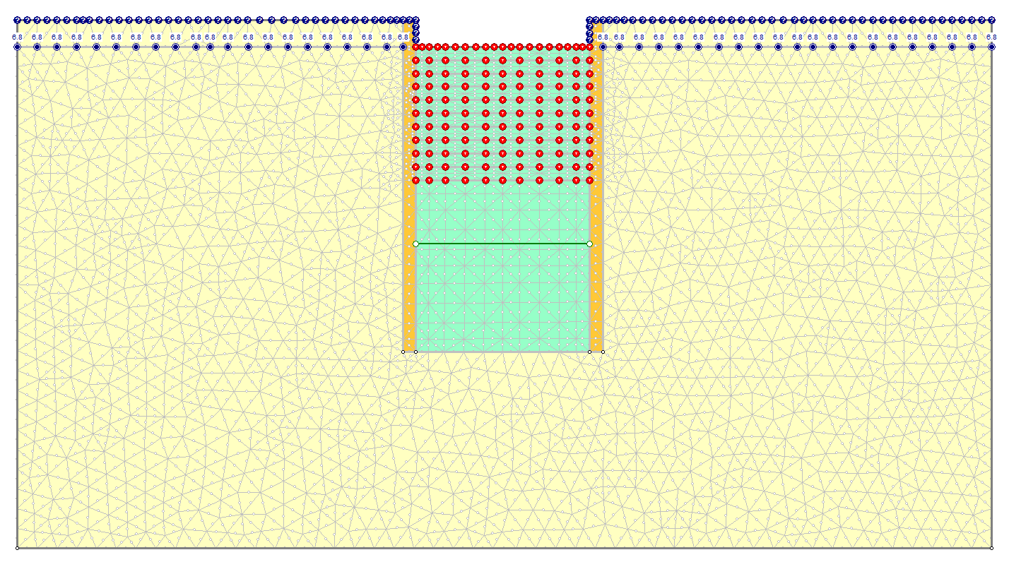 2D View of Excavated Boundary Condition