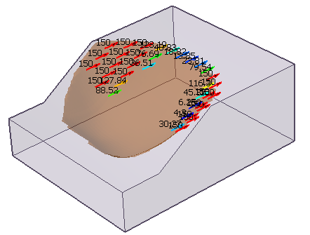 Bolt Force Coloring Mode = Force Values Model View