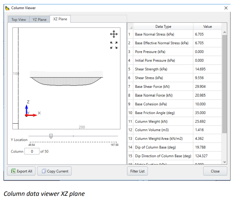 Column Viewer Dialog