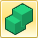 Two Green Cubes Icon