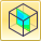 Cube XZ Plane Icon