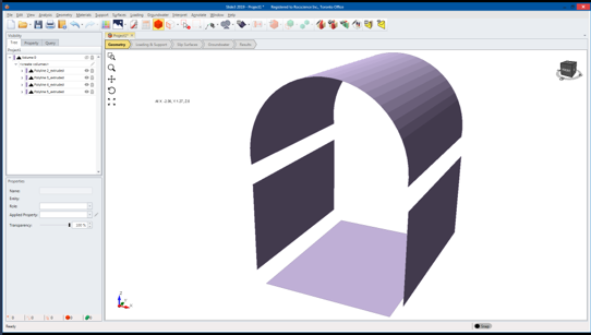 Multiple Disjointed Surfaces Model View (before)