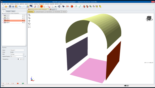 Disjointed Surfaces as Five Different Surfaces Model View