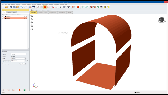 Disjointed Surfaces as One Surface Model View