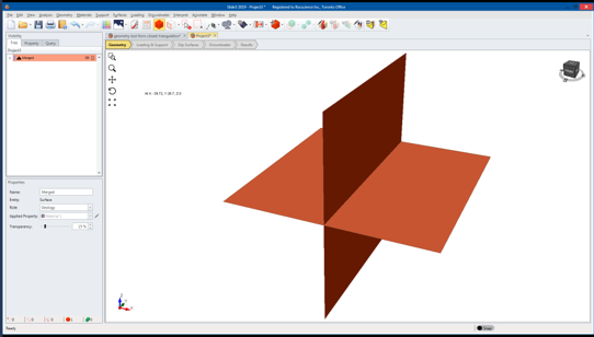 Surfaces Grouped Together as One Colour Model View