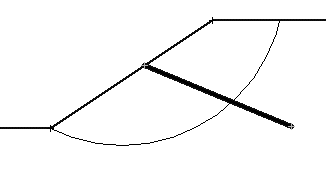 Support does intersect slip furface figure