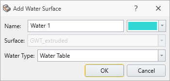 Add Water Surface Dialog