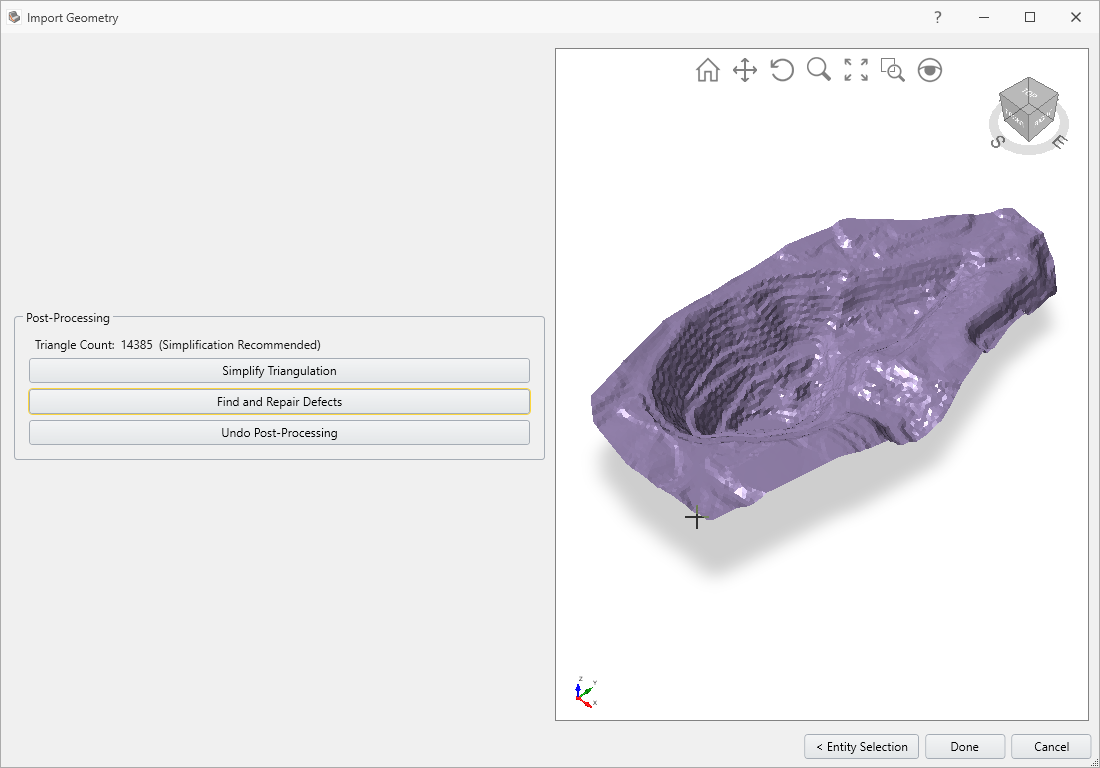 Import Geometry dialog