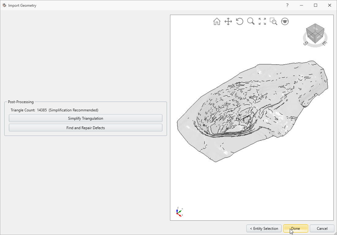 Import Geometry dialog