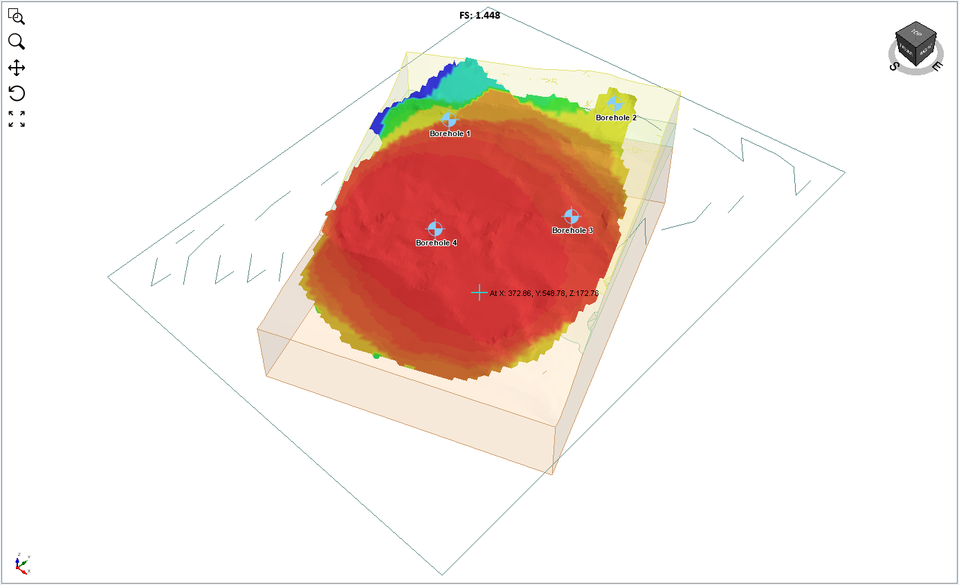 Contour Plot of Slope Model View