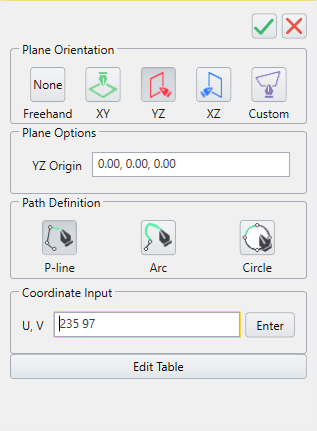 Draw Polyline Dialog