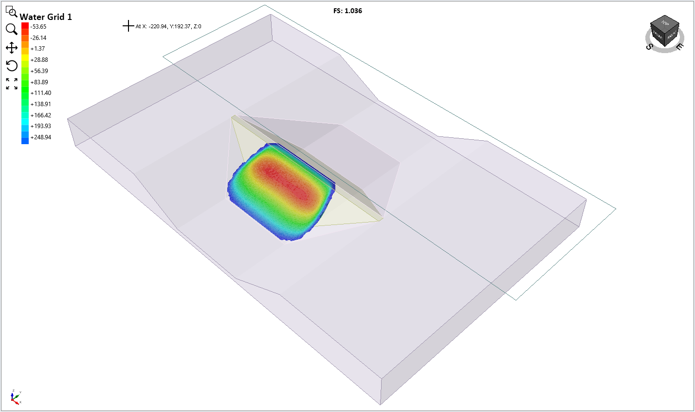 Base Normal Stress Model View